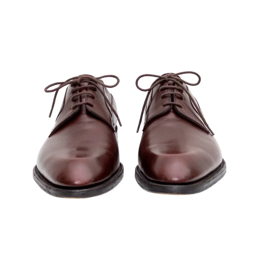 John Lobb Brown Calf Leather Derby Shoes Mens UK 10.5 E US 11.5 Lace Up Harley